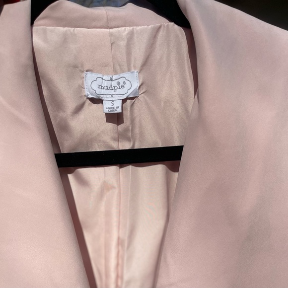 Mudpie Blushed pink Joey draped jacket - Picture 2 of 3